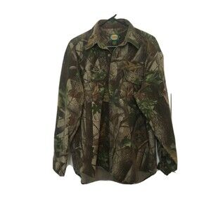 Cabela's Outdoor Gear Since 1961 Men's Button-Up Shirt Size L Regular Camouflage